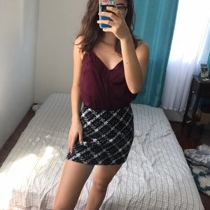 Maroon cami slip